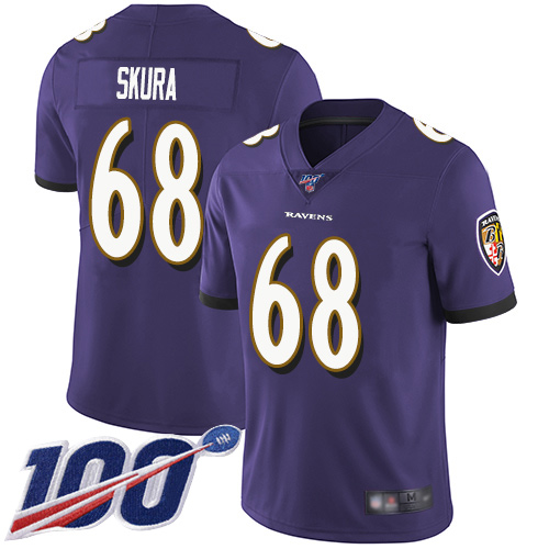 Baltimore Ravens Limited Purple Men Matt Skura Home Jersey NFL Football 68 100th Season Vapor Untouchable